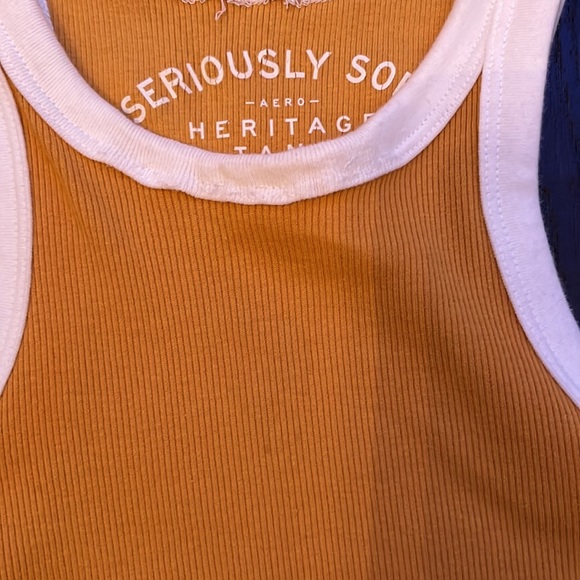 Aéropostale Yellowish-Orange Halter Tank Top Size XSmall - Picture 5 of 5